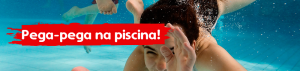 brincadeira pega pega na piscina