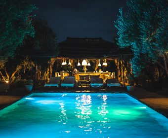 iluminação da sua piscina