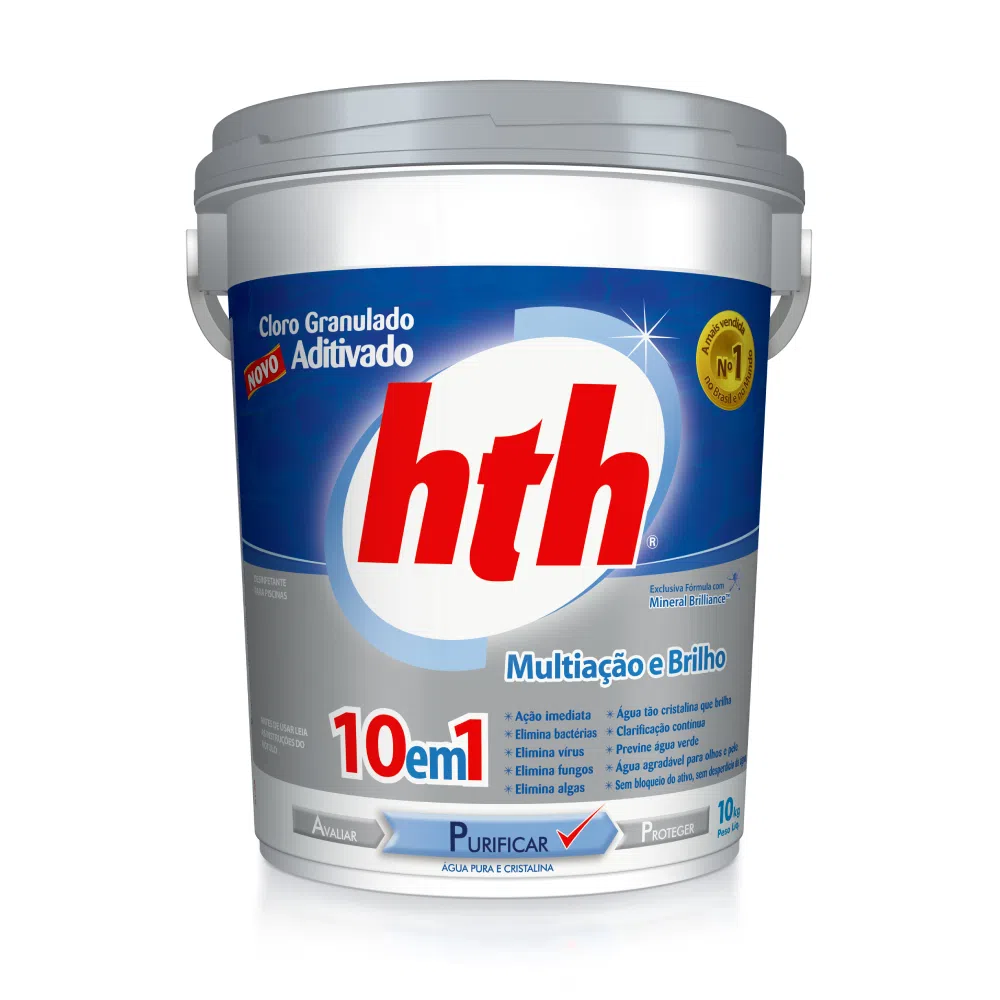 hth® Cloro Aditivado Mineral Brilliance 10em1 10KG
